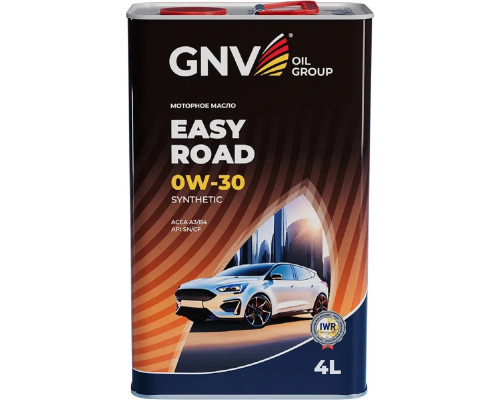 Масло моторное GNV Easy Road 0W30 4 л (металл. канистра) GER1M11280011110300004