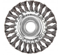 Щетка для УШМ Kranz KR-91-1238 крученая стальная проволока, 125мм