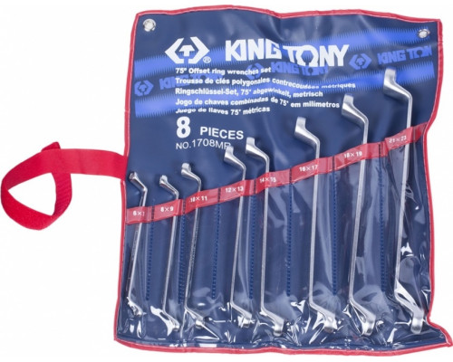 Набор накидных ключей KING TONY 1708MR, 8 предметов