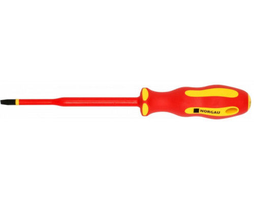 Отвертка диэлектрическая шлицевая Norgau 5,5х125мм vde slim n172 067063155