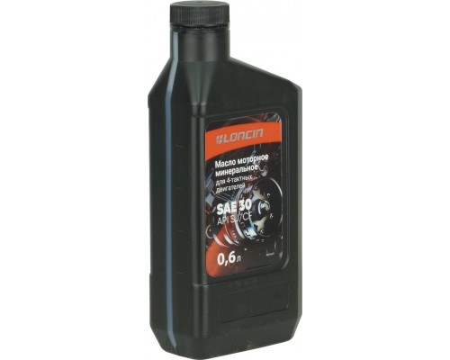 Масло для 4-тактных двигателей LONCIN 4Т SAE 30 API SJ/CF 0,6 л минеральное 00-00156961