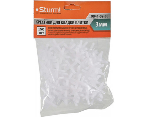 Крестики для плитки Sturm 9041-02-30 3мм, 150шт.