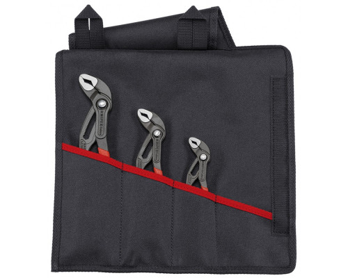 Набор переставныx клещей KNIPEX KN-001955S8 COBRA в сумке-скрутке, 3 предм.