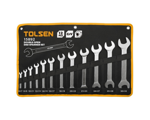 Набор рожковых ключей TOLSEN TT15892, 6-32 мм, 12 предметов