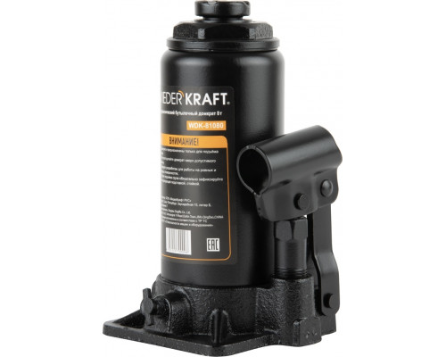 Домкрат бутылочный WiederKraft WDK-81080 8 т