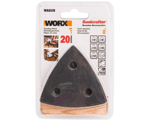 Набор шлифовальных листов для МФИ Worx WA2115 (20шт)