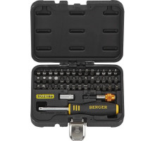 Отвертка BERGER BG2185 биты в кейсе 45 пр.