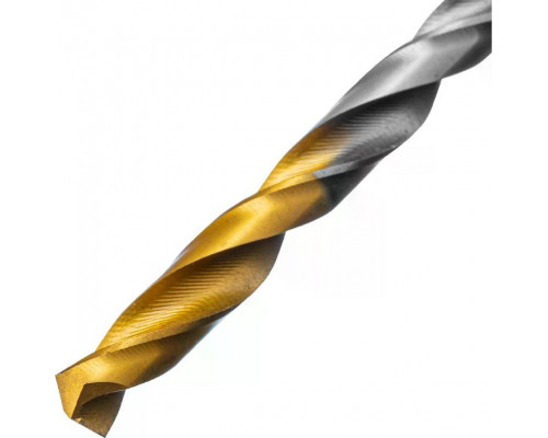 Сверло по металлу Denzel Р6М5, Golden Tip спиральное 5,5x93мм 718234