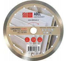 Алмазный диск для резки керамики ADEL INSTRUMENT Hard Ceramics Ø200*1,7*8*25,4/22,23 AI-1503112522