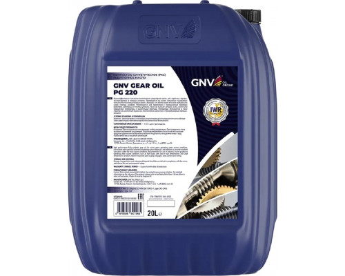 Масло редукторное GNV Gear Oil PG 220 20 л синтетическое GOPG111980701501181020