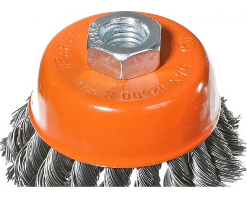 Щетка для УШМ Sturm 5 240 202 чашка м14, d75мм, витая стальная проволока 5240202