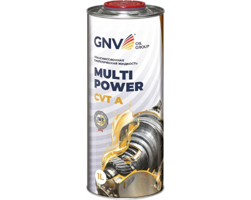 Масло трансмиссионное GNV Multi Power CVT A (янтарный) 1 л (металл. канистра) GMCA13131032309111001
