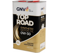 Масло моторное GNV Top Road 0W30 4 л (металл. канистра) GTR1012702010010030004