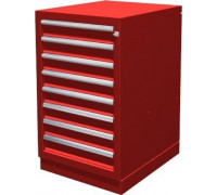 Тумба верстачная FERRUM с 8 ящиками 01.408R-3000 (красный)