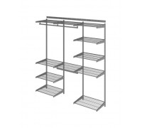 Гардеробная система ПРАКТИК HOME Max G180 графит S70299918015