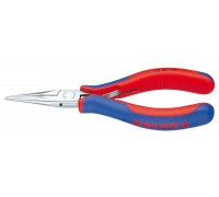Длинногубцы KNIPEX KN-3562145SB захватные для электроники, плоскокруглые губки, 14