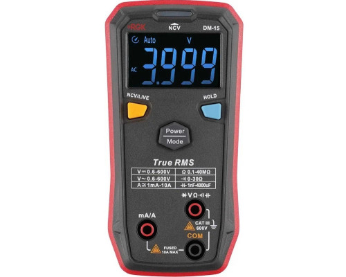 Мультиметр цифровой RGK DM-15 с поверкой 721494