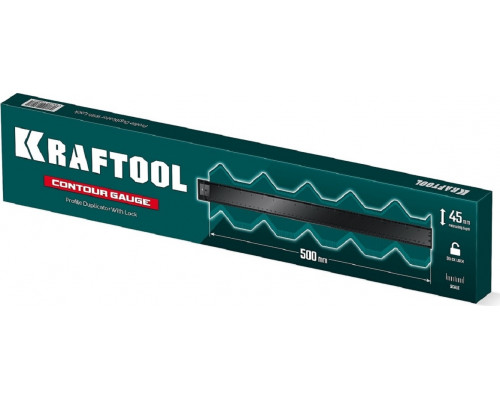 Шаблон для копирования контура KRAFTOOL 30077-500 с фиксатором, 500 мм