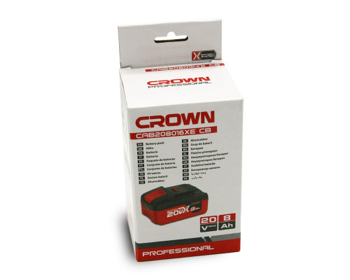 Аккумулятор Crown 20.0В 8,0 Ач Li-ion CAB208016XE CB