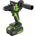 Дрель-шуруповерт аккумуляторная GREENWORKS GD24DD90 24V, 2 АКБ 4Ач и ЗУ 3707507CUD
