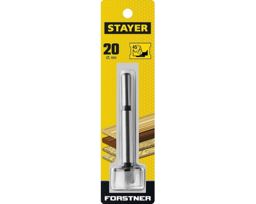 Сверло по дереву STAYER Forstner 20мм, форстнера дсп 29985-20_z01