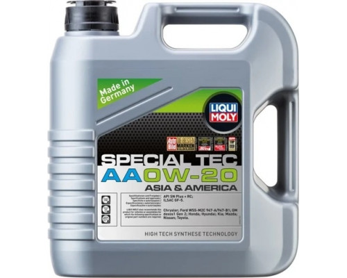 Масло моторное LIQUI MOLY SAE 0W20 Special Tec AA 5 л 6739 6739