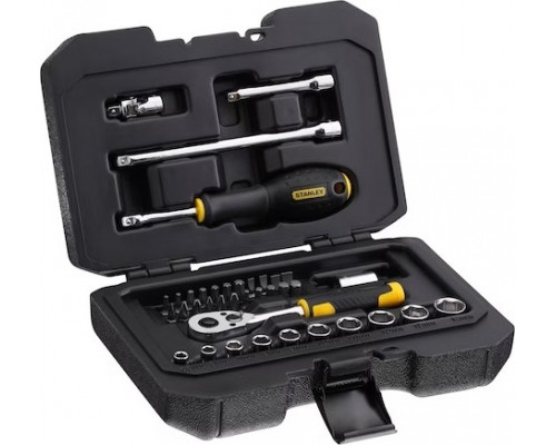 Набор головок 1/4 дюйма STANLEY STMT82828-1, 38 предметов