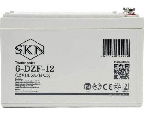 Аккумулятор SKN 6-DZF-12 тяговый 12V 14.5 А/ч (C5) 025383