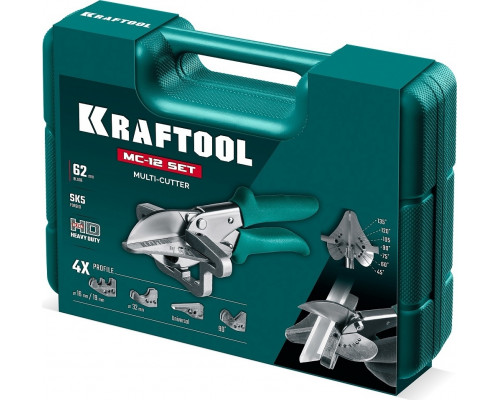 Ножницы технические KRAFTOOL MC-12 угловые с набором матриц 23372-12