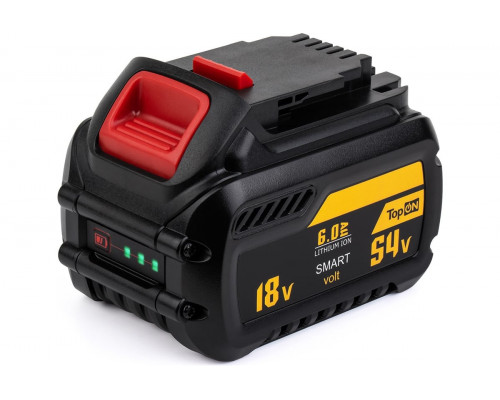 Аккумулятор TopON для Dewalt XR FLEX VOLT 18/54В 6.0Ah (Li-ion) TOP-DE-DCB546