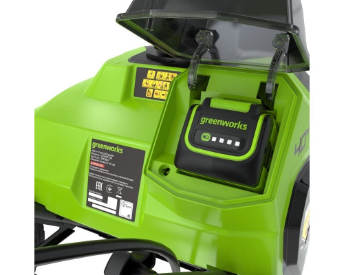 Снегоуборщик аккумуляторный GREENWORKS G40ST40 40V, АКБ 4 Ач и ЗУ 2603607UB