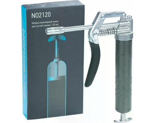 Шприц NORDBERG NO2120 плунжерный мини для густой смазки, 120мл NO2120