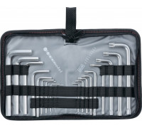 Набор ключей шестигранных MATRIX 12314 HEX-TORX, 18 шт., HEX 1,5–10 мм, T10-T50, crv, кор
