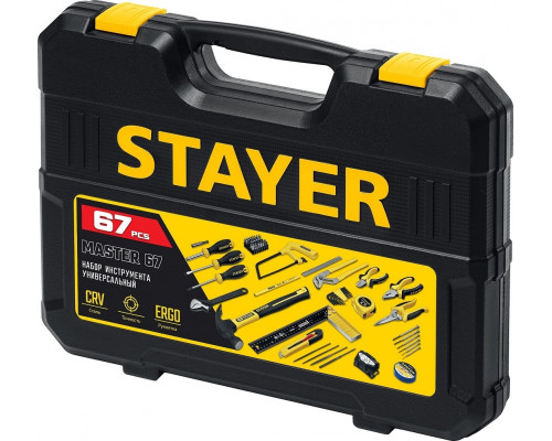Набор столярно-слесарного инструмента STAYER Master-67 универсальный, 67 пр 22055-H67