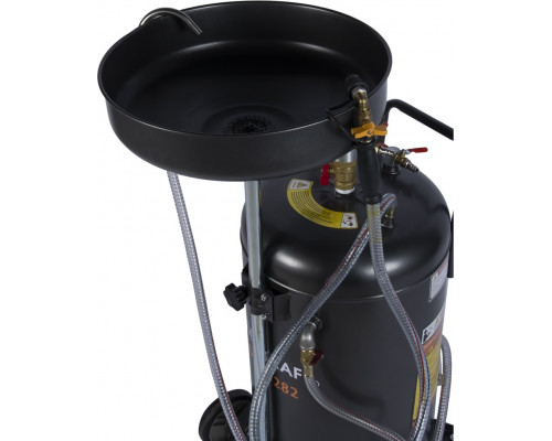 Маслосборная установка WiederKraft WDK-89282 80л с воронкой и откачкой через щуп