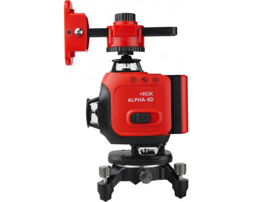 Лазерный уровень RGK ALPHA 4D зеленый 4х360° ±0,2 мм/м
