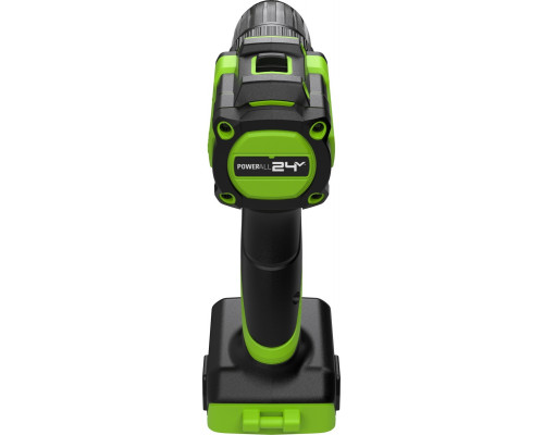 Дрель-шуруповерт аккумуляторная GREENWORKS 3708307 24V, б/щет, 25/45 Hм, LED, без АКБ и ЗУ
