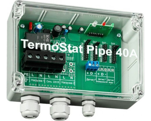 Термостат REXANT TermoStat Pipe 40a ip65 51-0841