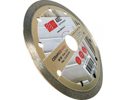 Алмазный диск для резки керамики ADEL INSTRUMENT Hard Ceramics Ø125*1,1*8*22,23 AI-1503112221