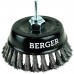 Щетка обдирочная для дрели BERGER BG1745 витая оцинкованная сталь 0.5 мм, d 125 мм, M14 + х