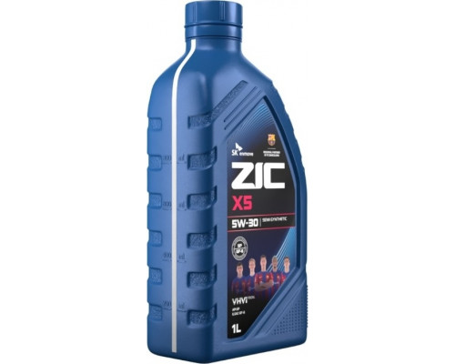 Масло моторное ZIC X5 5W30 1 л 132621
