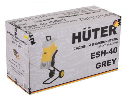Измельчитель веток электрический HUTER ESH-40 Grey 70/13/144
