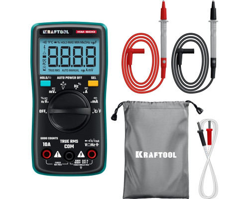 Мультиметр цифровой KRAFTOOL KM-600 59854