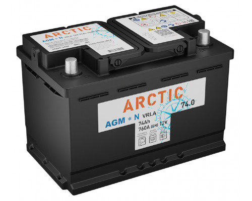 Аккумулятор ARCTIC AGM 74.0 VRLA L3 (О.П.) (278х175х190) 4610082704114