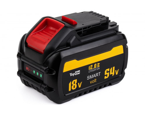 Аккумулятор TopON для Dewalt XR FLEX VOLT 18/54В 12.0Ah (Li-ion) TOP-DE-DCB548
