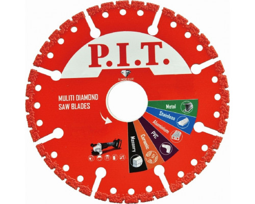 Алмазный диск для резки металла P.I.T. сегментный по 125x22,2x2,2 мм ACTW11-0125