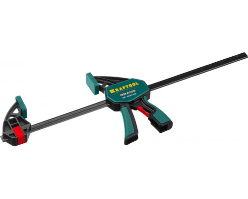 Струбцина пистолетная KRAFTOOL EcoKraft 32226-60, ручная, пластиковый корпус, 600/800 мм, 150 кгс