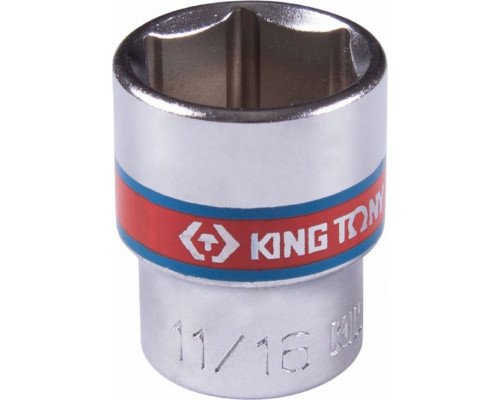 Головка 6-гранная 3/8" 11/16" KING TONY 333522S