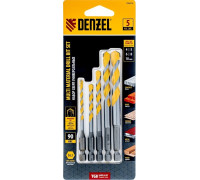 Набор сверл универсальный Denzel Multi cut 4-10мм, 5 шт 706016