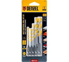 Набор сверл универсальный Denzel Multi cut 4-10мм, 5 шт 706016